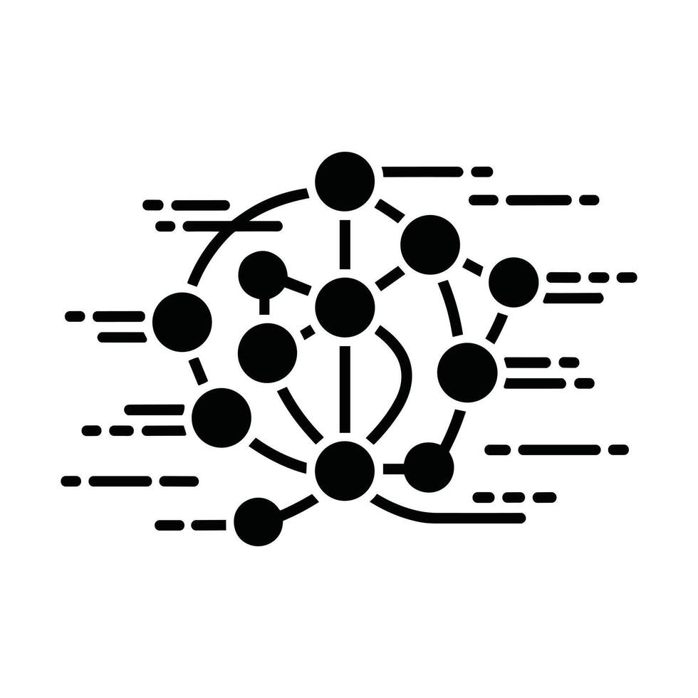 Abstract network graphic design element vector