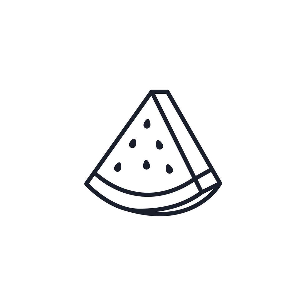 Watermelon Icon. Refreshing Summer Fruit Symbol for Branding, Healthy Snacks, and Summer vector