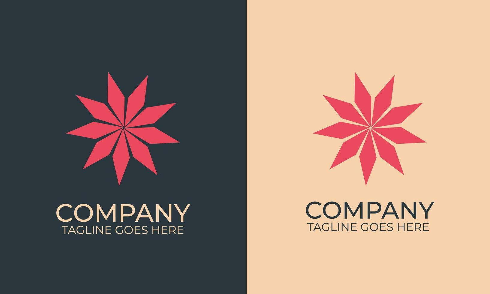 Unique Star Logo Design for Bright, Inspiring Brands and Creative Identity Projects vector