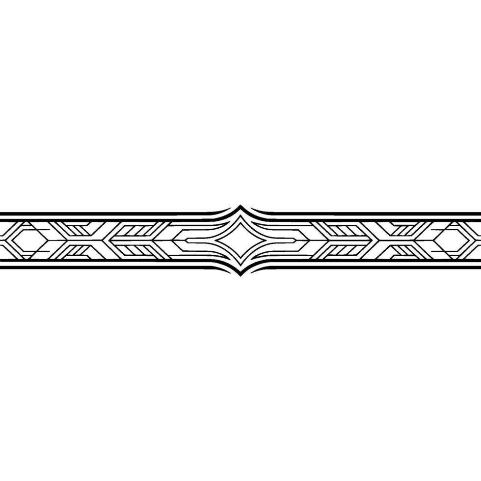 Geometric Art Deco Border on Gray, Minimalist vector