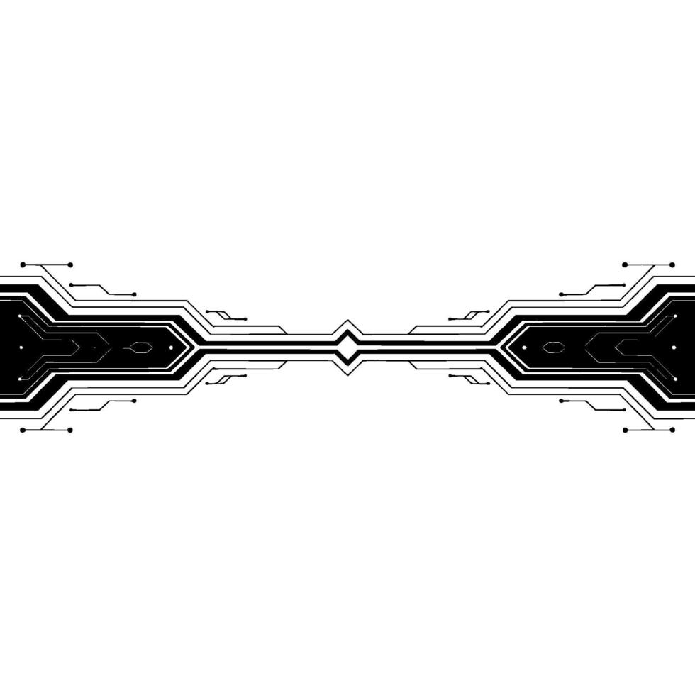 Abstract Technology Circuit Board Background With White Space vector