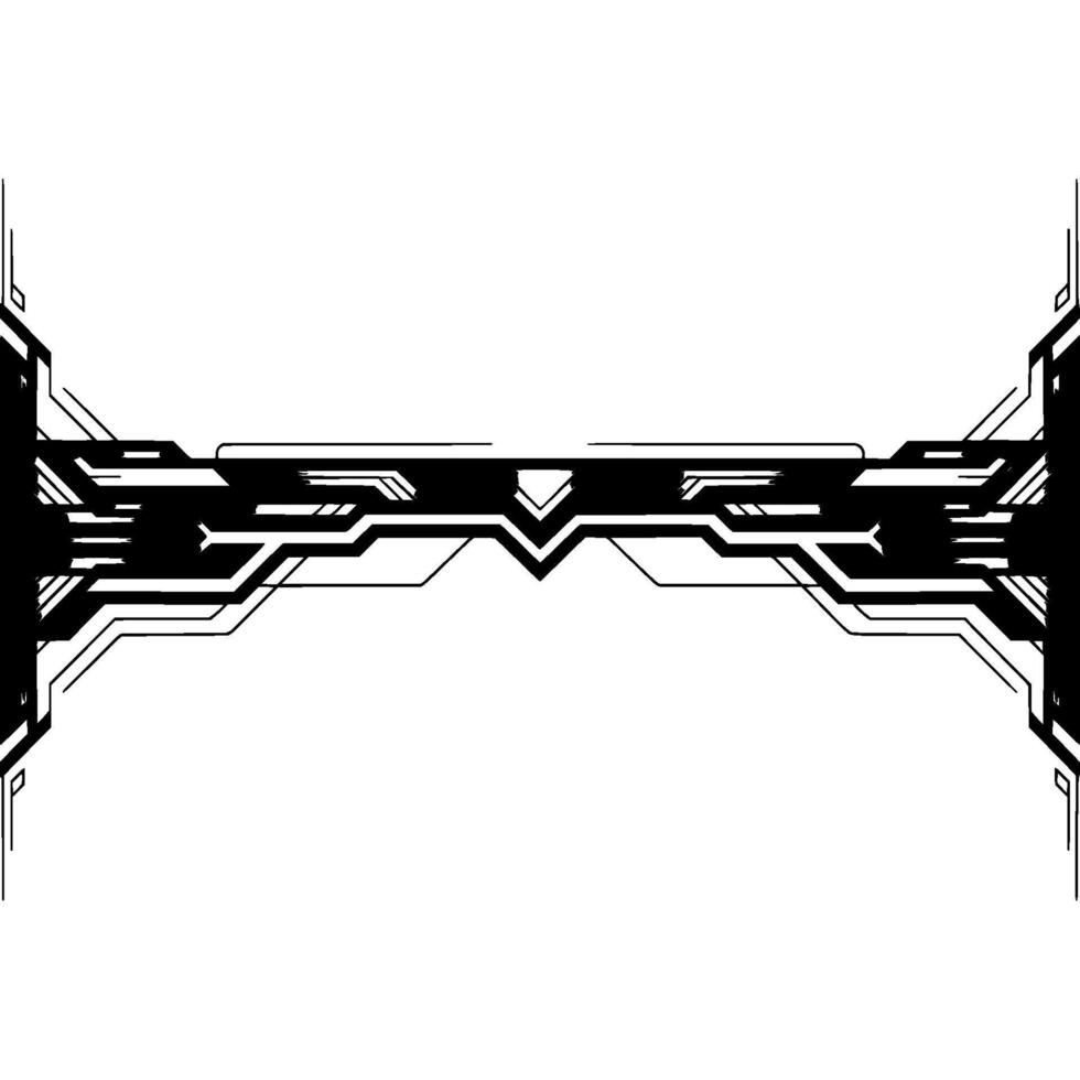 Futuristic Tech Element, Geometric , Illustration vector