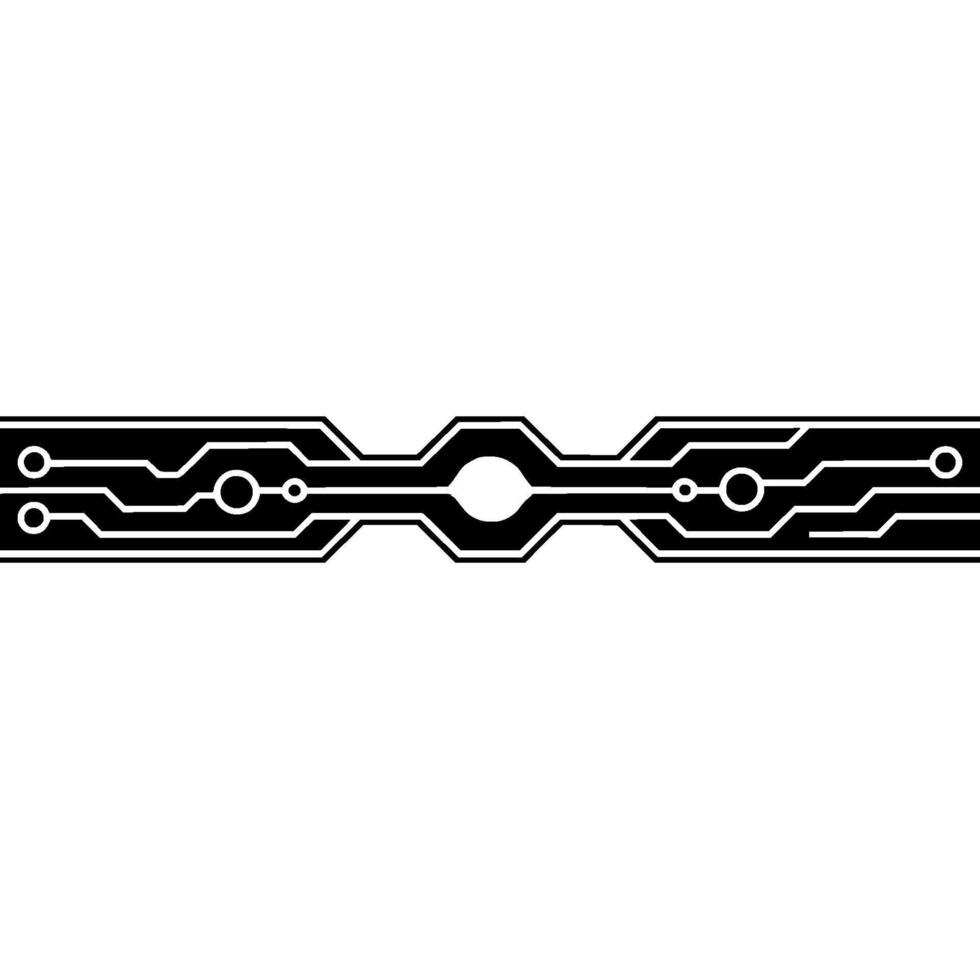 Minimalist Circuit Board With Glowing Center vector