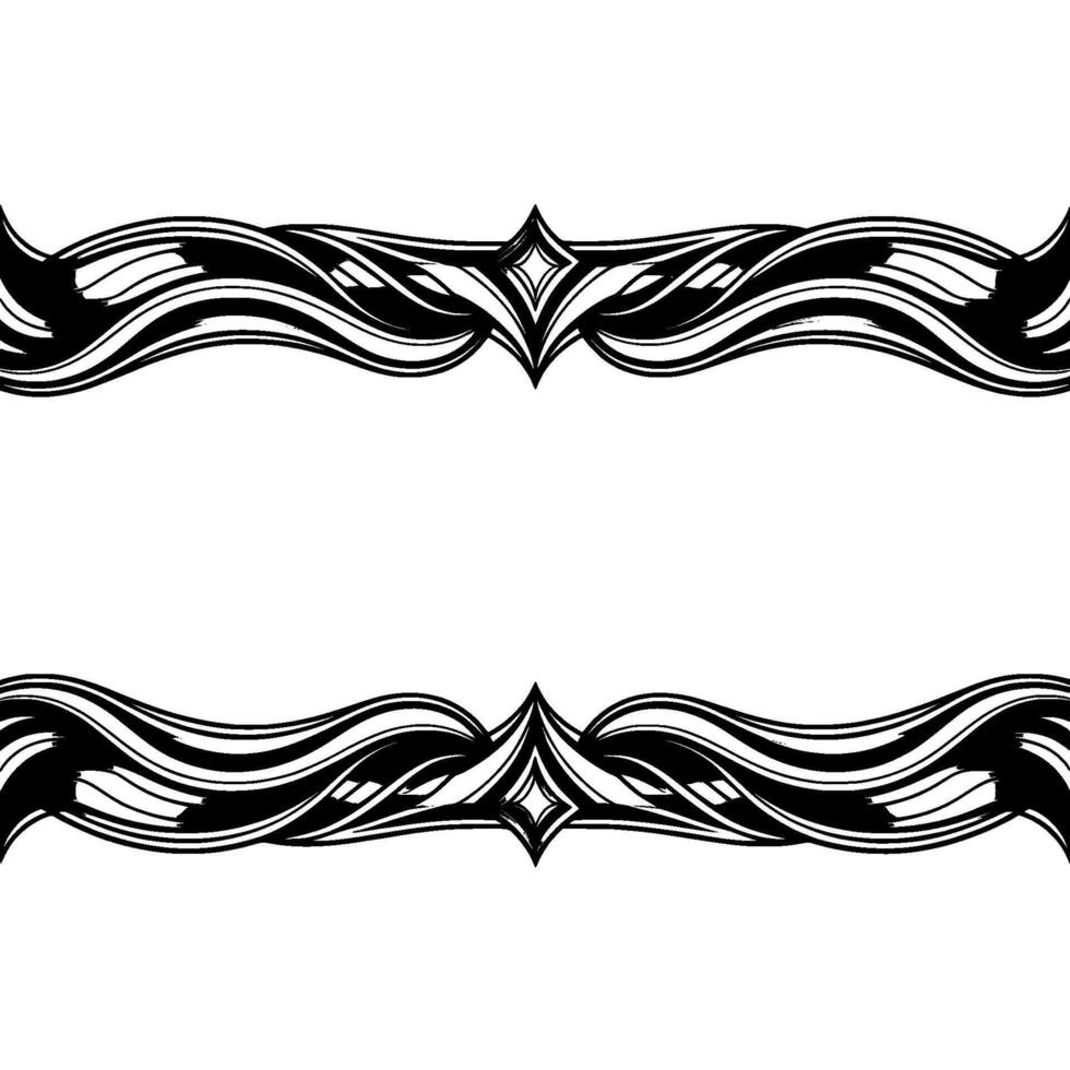 Elegant Abstract Border Black, Silver, and Gray Ornament vector