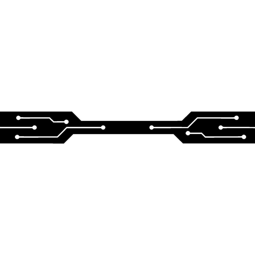 Minimalist Circuit Board With Glowing Nodes on a Gray Background vector