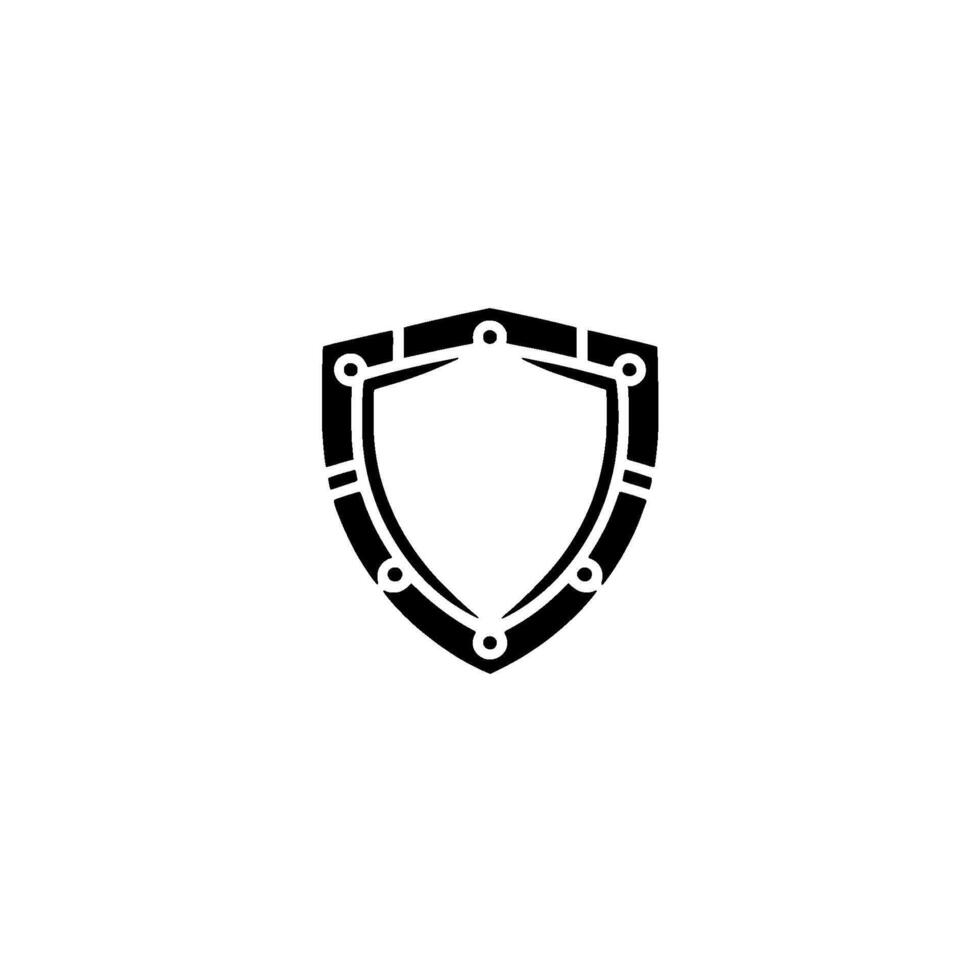 Digital Security Shield Modern Protection Concept vector