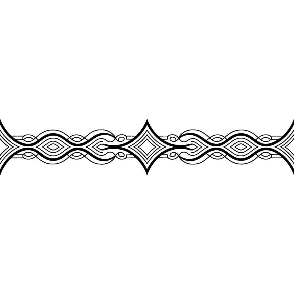 Abstract Border , Black and White Decorative Element vector
