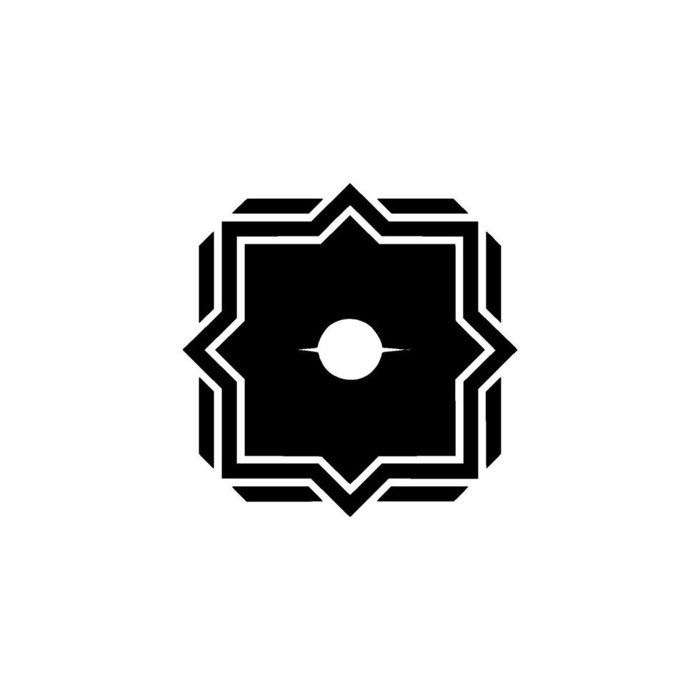 Modern Geometric Black and White Starburst on Light Background vector