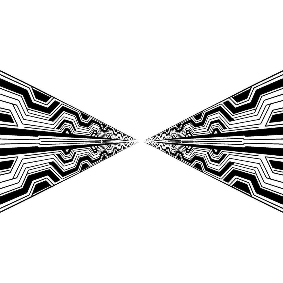 Futuristic Circuitry Tunnel Abstract vector