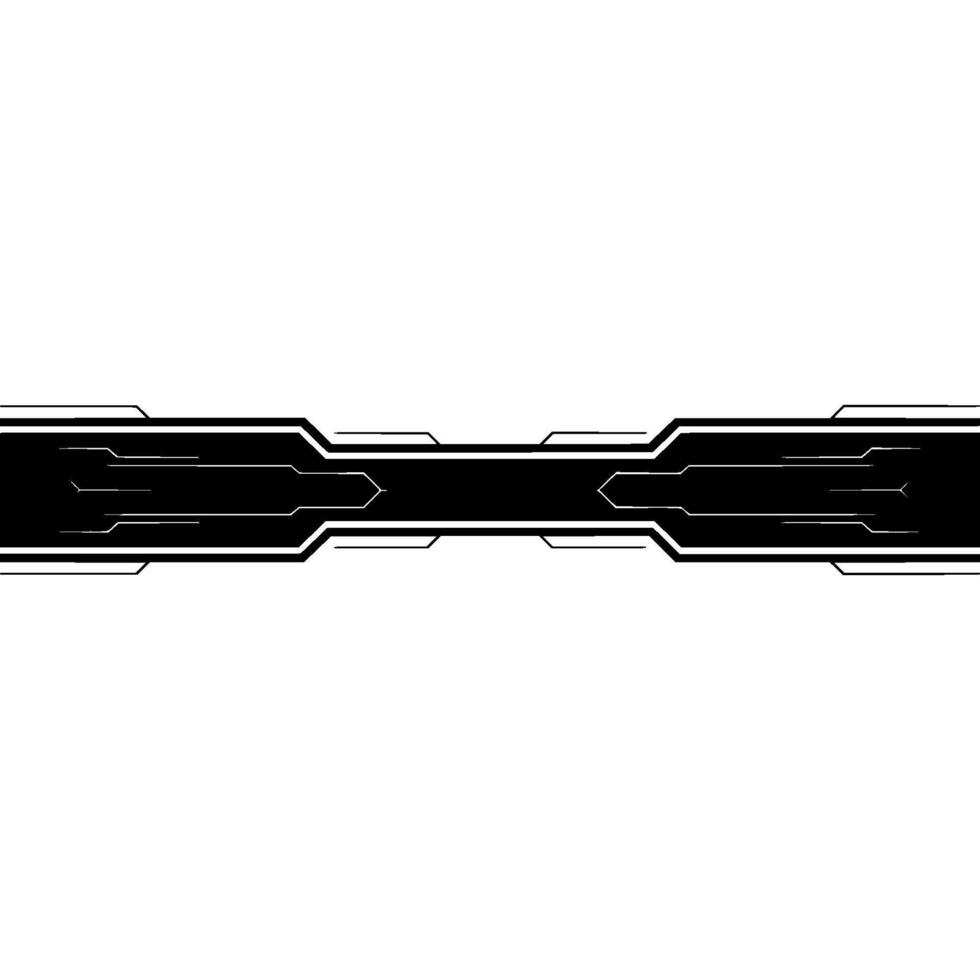 Futuristic Tech Banner Black Circuitry on Grayscale Background vector