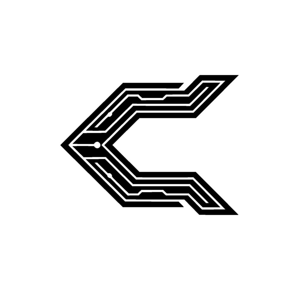 Abstract Circuitry , Modern Tech , Minimalist vector
