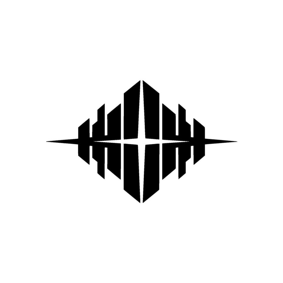 Geometric Black on White Modern Abstract vector