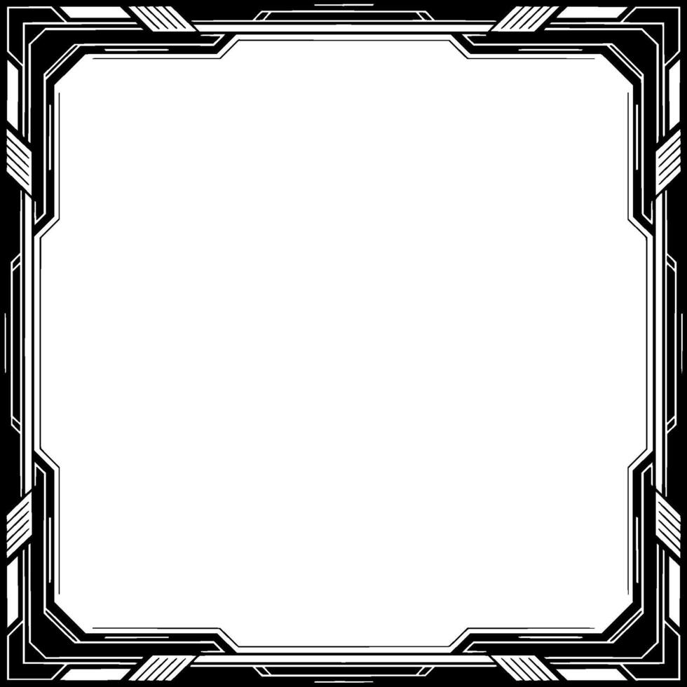 Art Deco Border Frame, Geometric , Elegant Minimalism vector