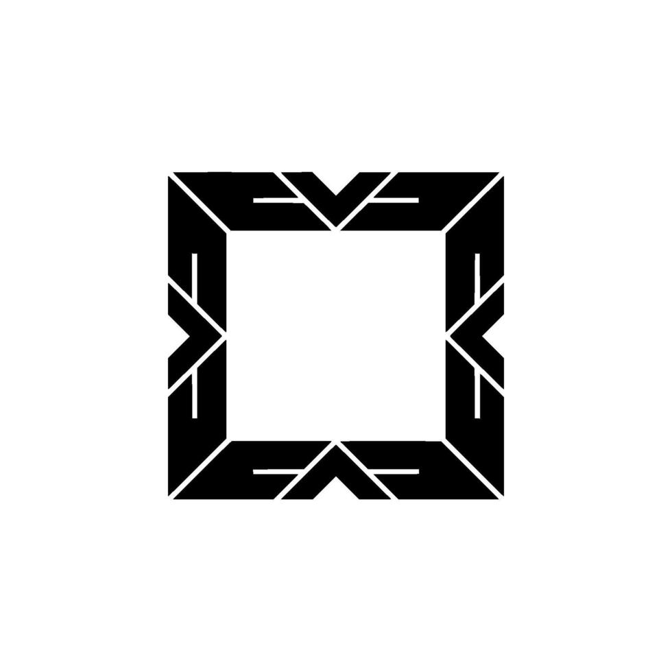 Geometric Frame , Abstract Minimalist Decorative Element vector