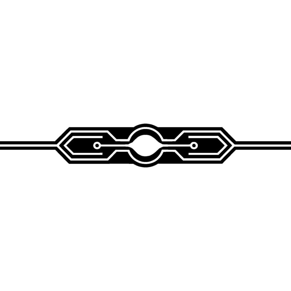 Tech Circuit Element Minimalist With Light Effect vector