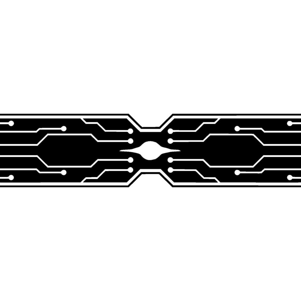 Futuristic Tech Circuit Board , Abstract Illustration vector