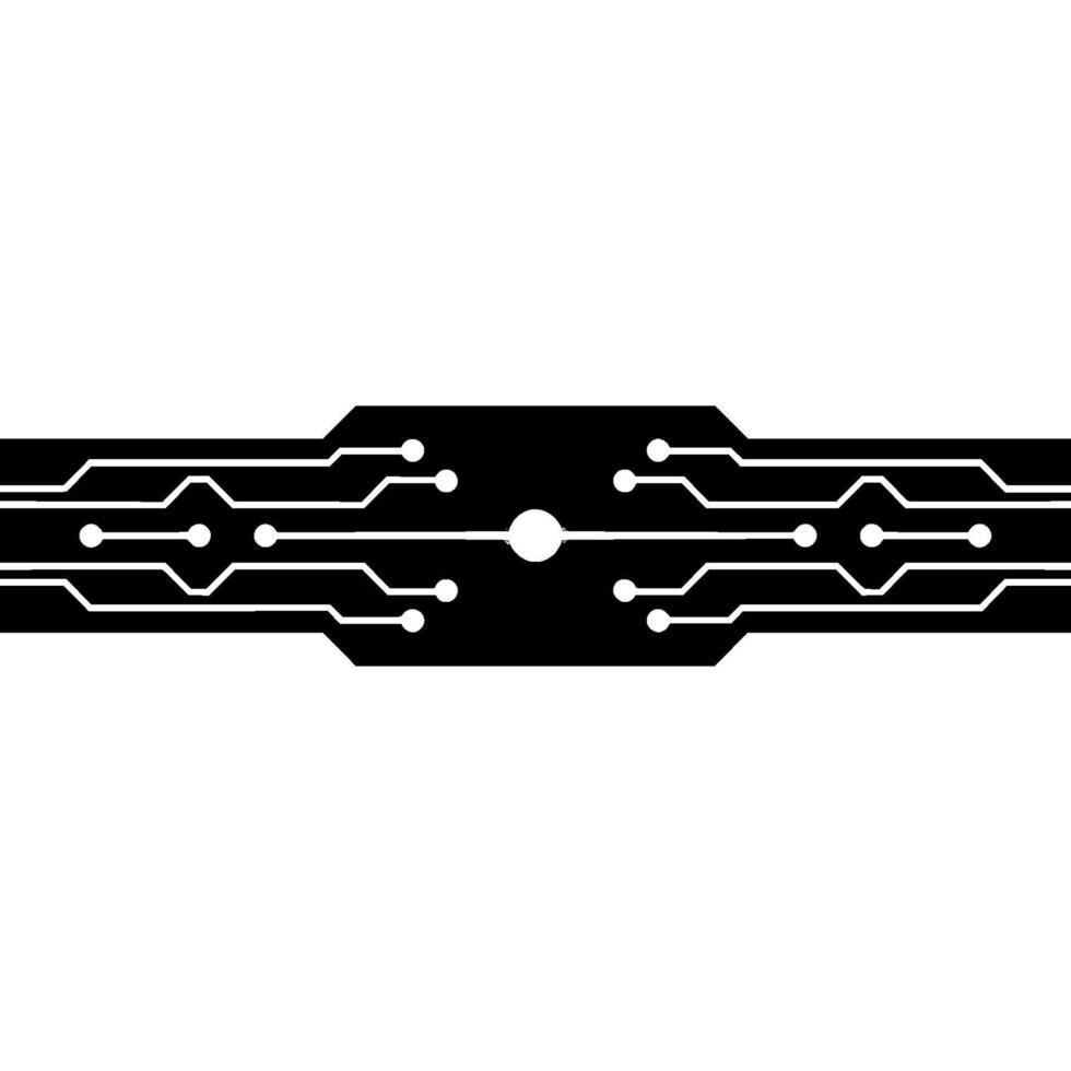 Minimalist Circuit Board Tech Background, Futuristic vector