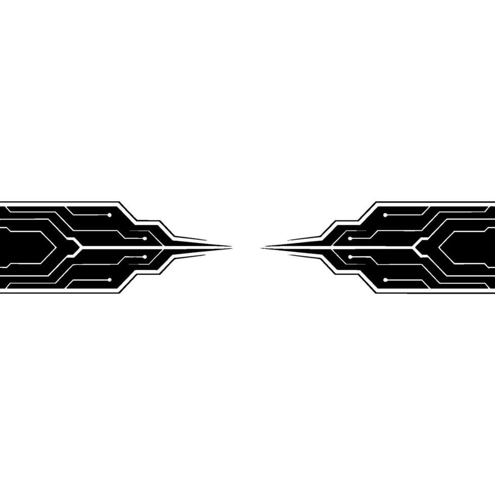 Minimalist Circuit Board Tech Background, Abstract Digital Concept vector