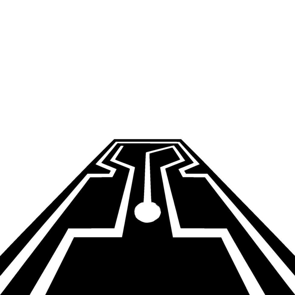 Tech Abstract Circuit Board Perspective, Minimalist vector