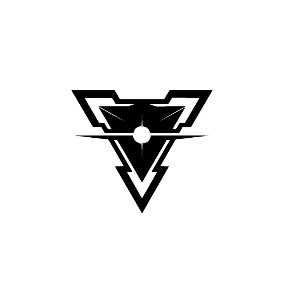 Futuristic Black White Abstract Geometric vector