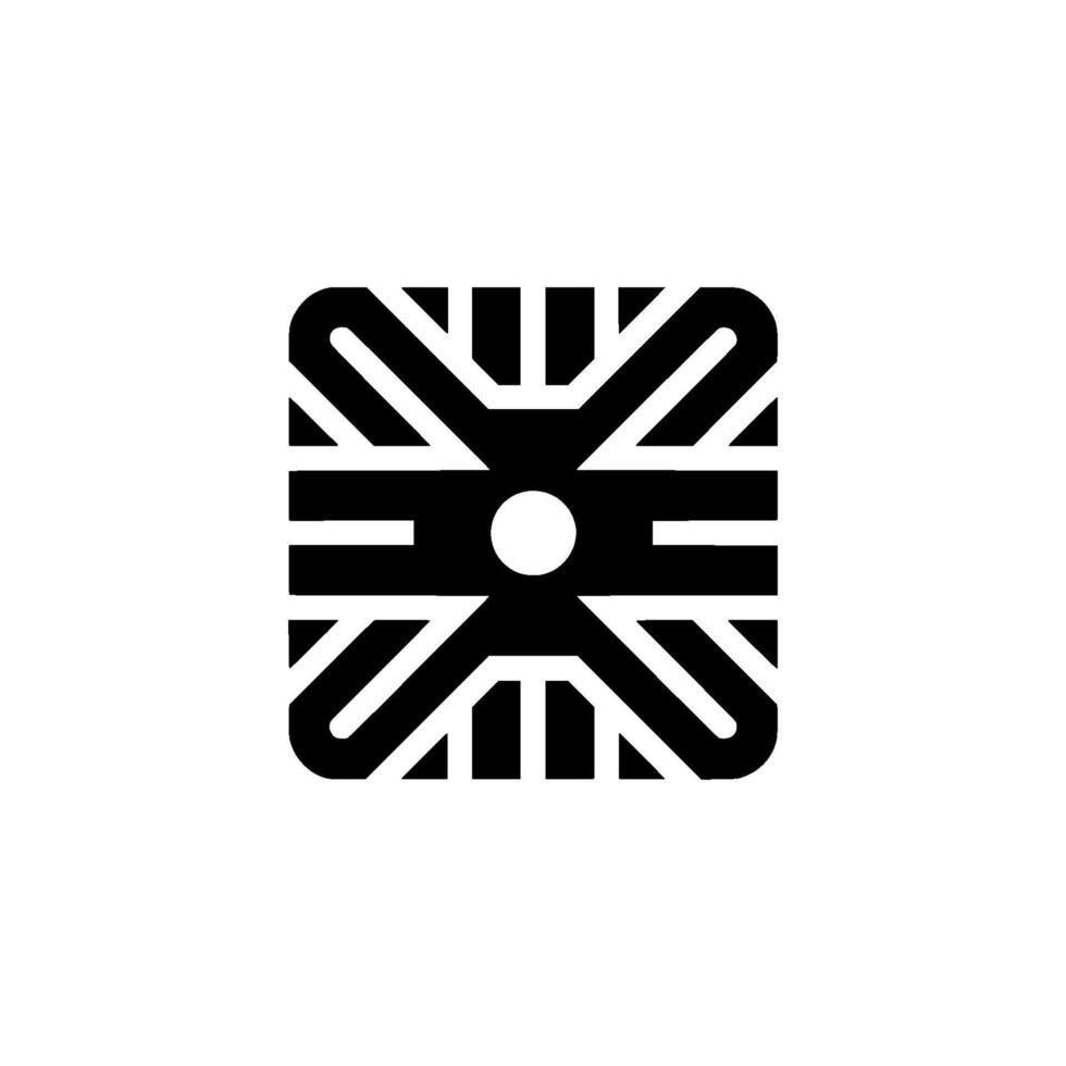 Minimalist Abstract With Square, Geometric Shape, Modern Branding vector