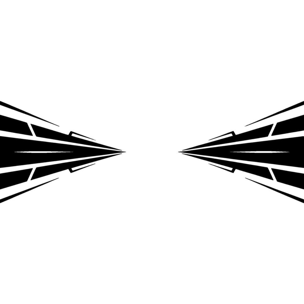 Abstract Geometric Black Lines on White Background vector