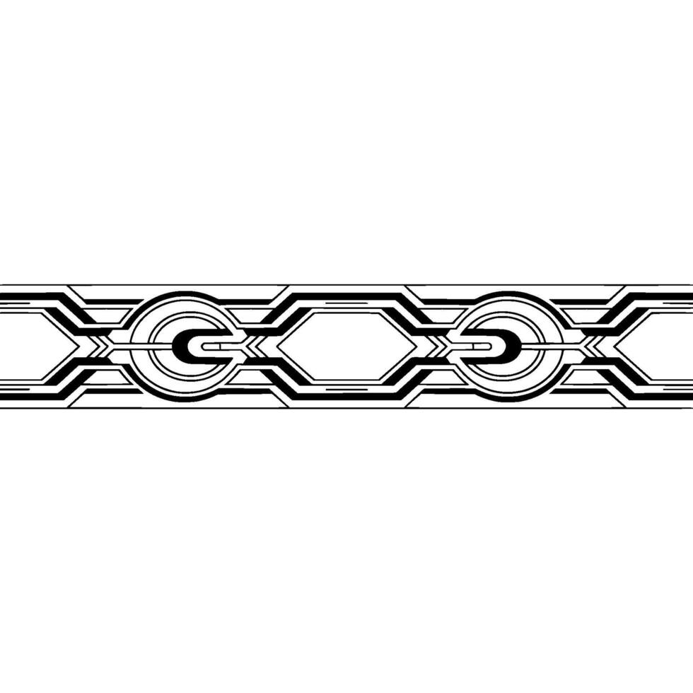 Geometric Art Deco Border on Gradient Background vector