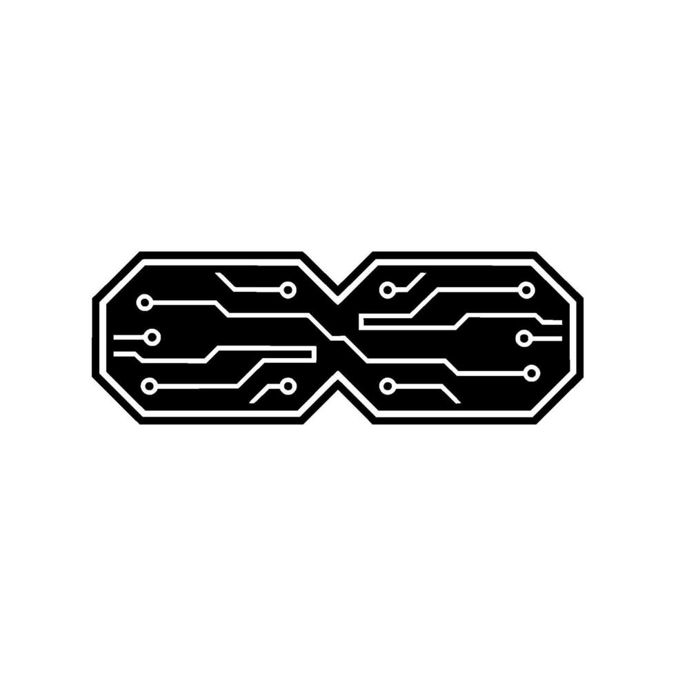 Modern Circuit Board Element Connectivity Innovation vector