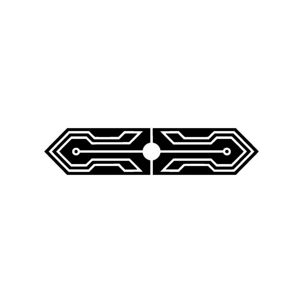 Abstract Tech Futuristic Arrow Circuitry on Light Gray vector