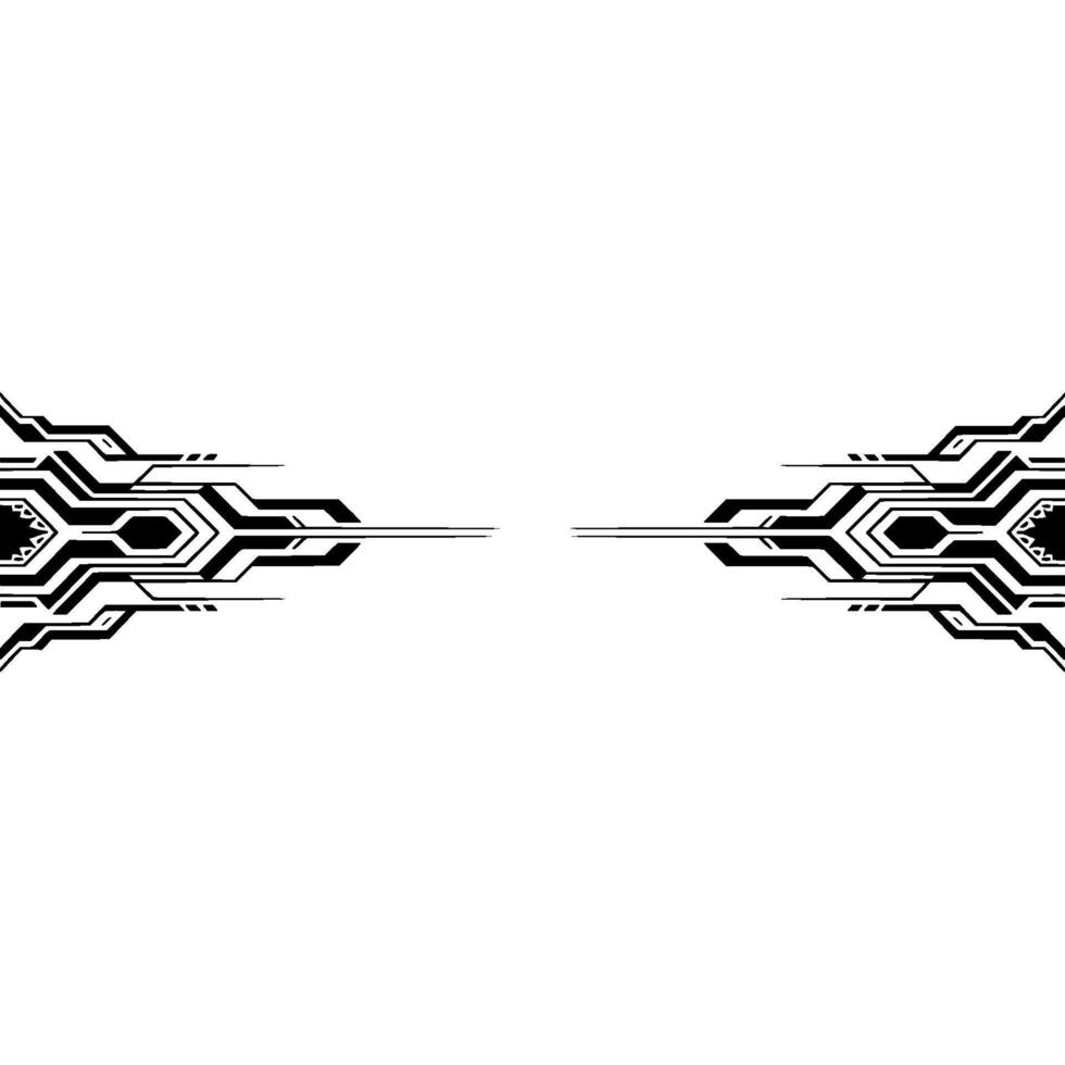 Futuristic Circuitry on Gray Background vector