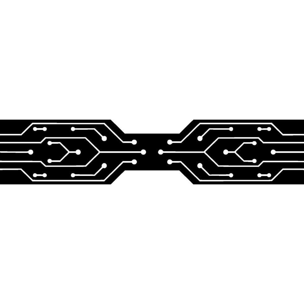 Modern Circuit Board Abstract Tech Background vector