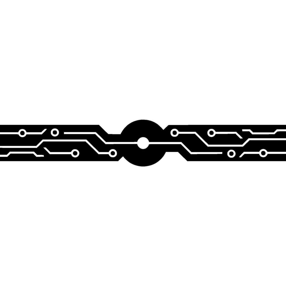 Abstract Circuit Board With Center Focal Point vector