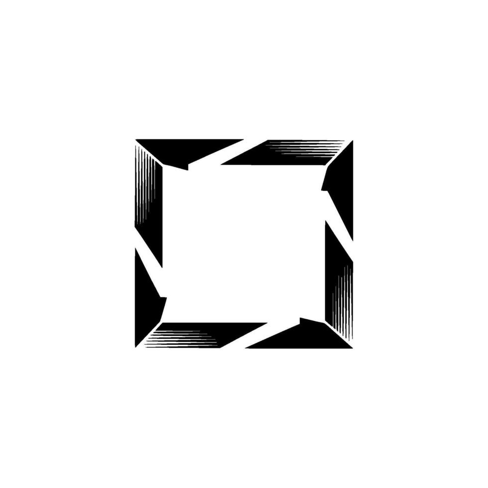 Abstract Geometric Square , Minimalist Style vector