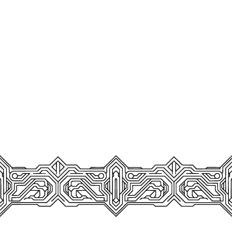 Abstract Circuitry Border Minimalist Tech vector