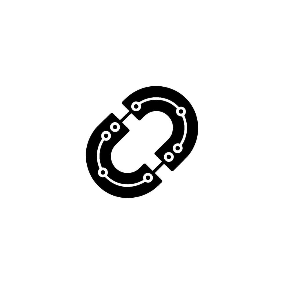 Minimalist Circuit Link Connection, Technology, vector