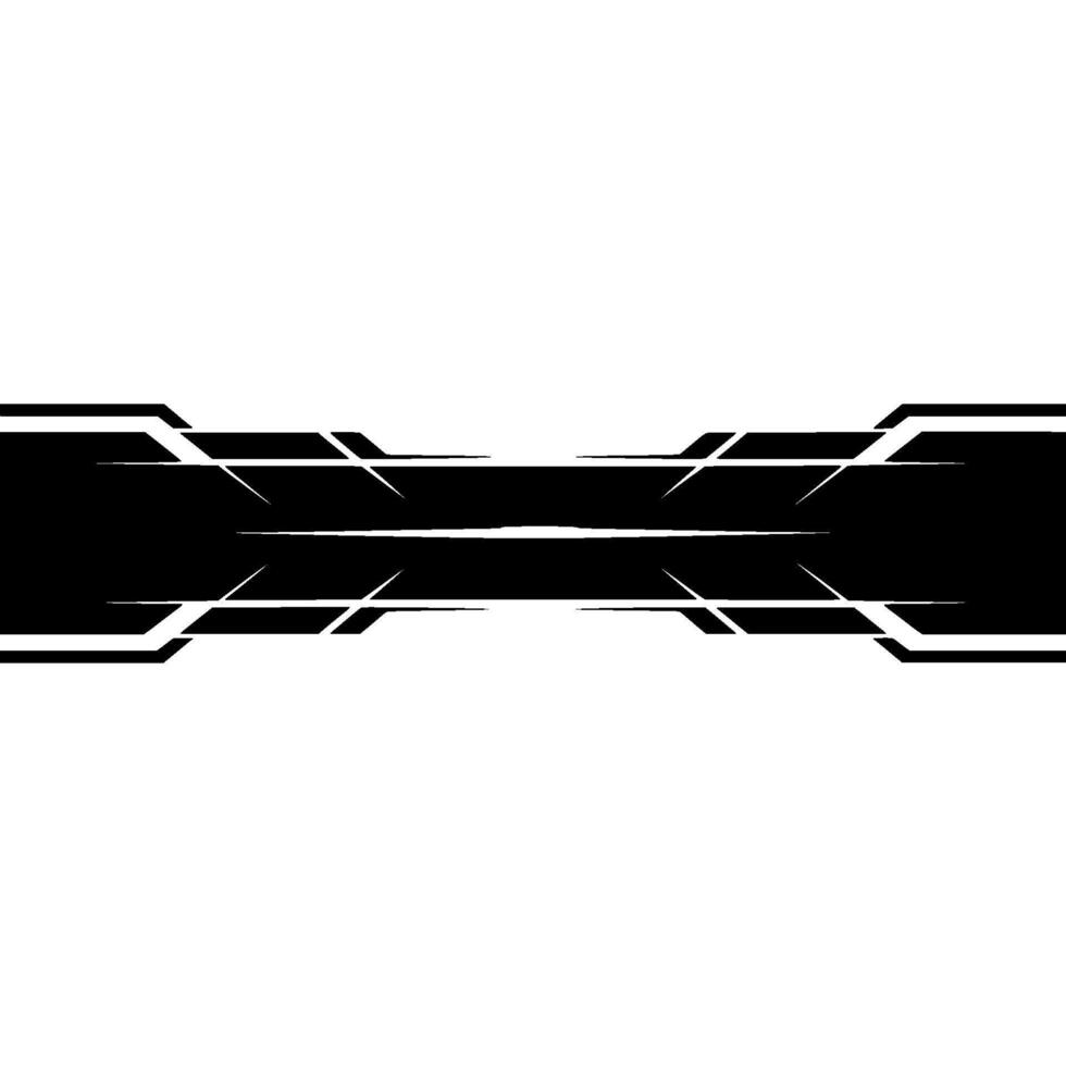 Tech Banner, Geometric Black and White With Light Effect vector
