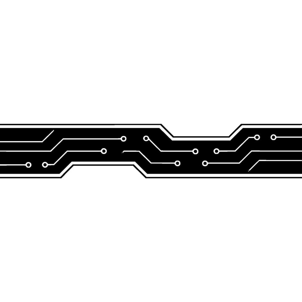 Tech Circuit Board on Gradient Background vector