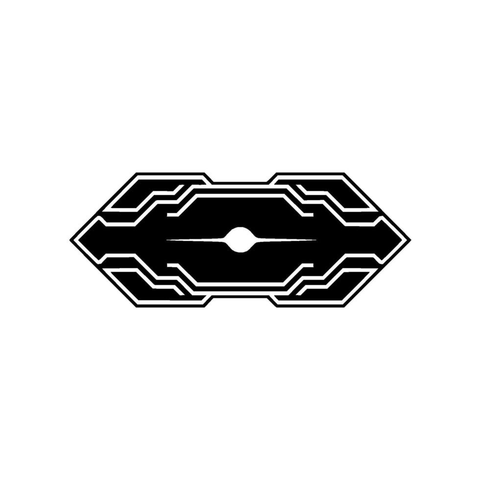 Futuristic Circuitry With Glowing Center Tech vector