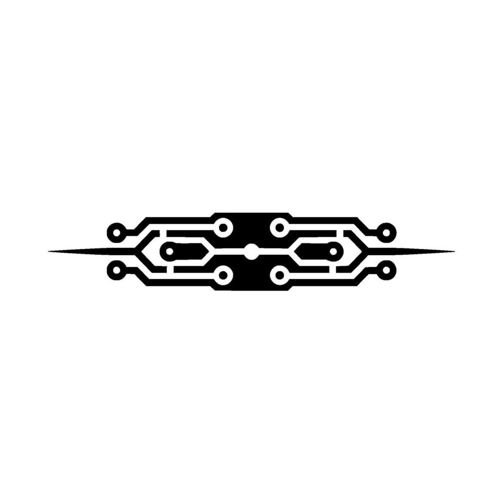Minimalist Circuit Board , Technology , Modern Aesthetic vector