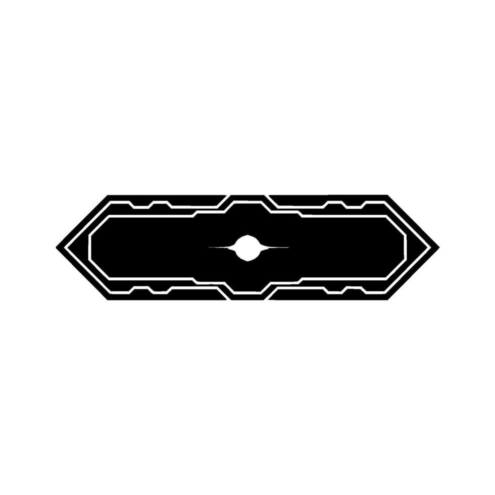 Futuristic Interface Element With Glowing Center, Minimalist vector