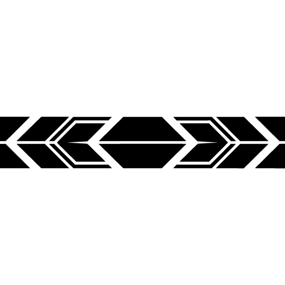 Geometric Arrow Pattern, Black on White, Minimalist vector