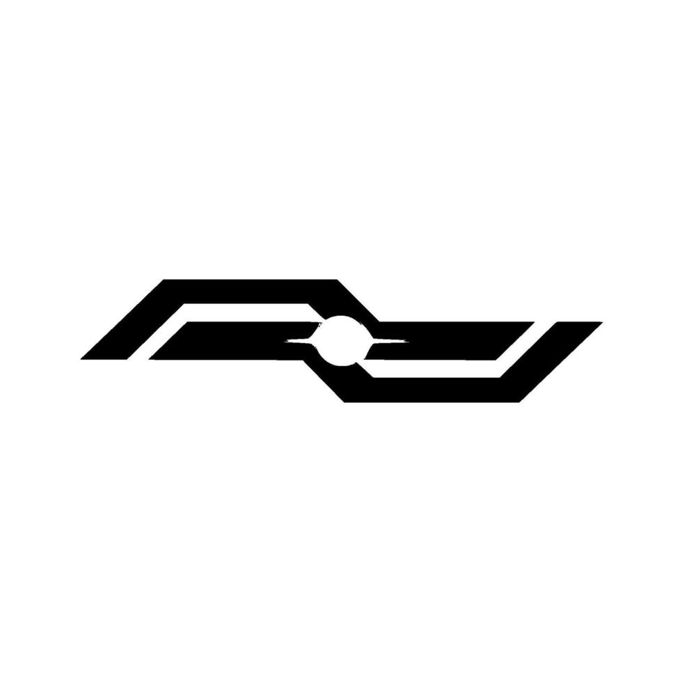Abstract Tech Sleek Black White Futuristic vector