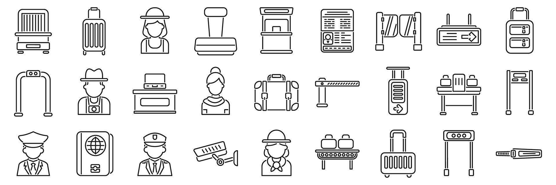 A set of icons for various types of tools vector