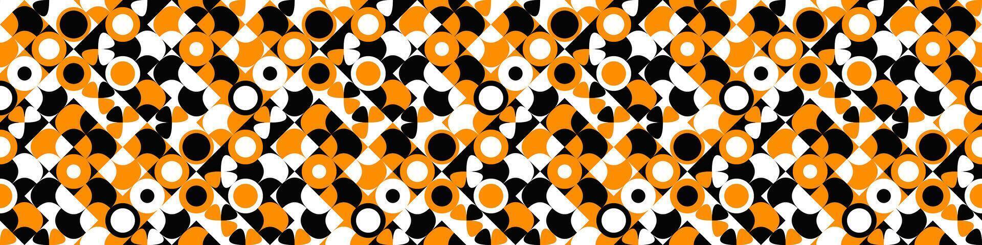 Horizontal geometric geometrical pattern background design vector