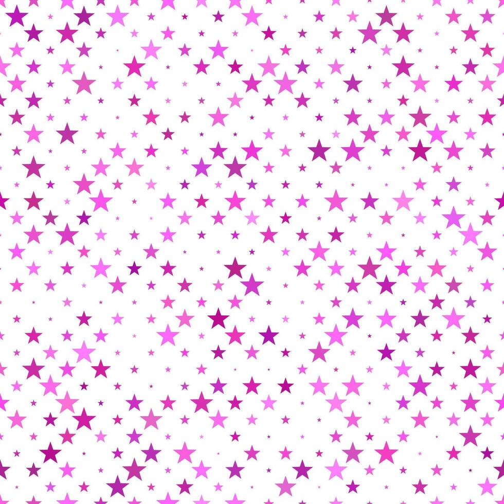 Geometric pink pentagram star pattern background - repeatable illustration vector