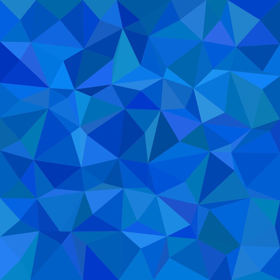 Blue abstract triangle tiled background vector