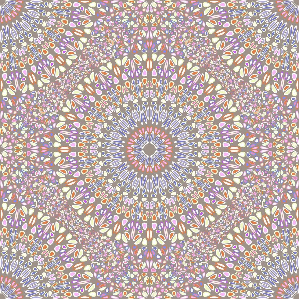 Seamless geometrical mandala flower ornament pattern background design vector