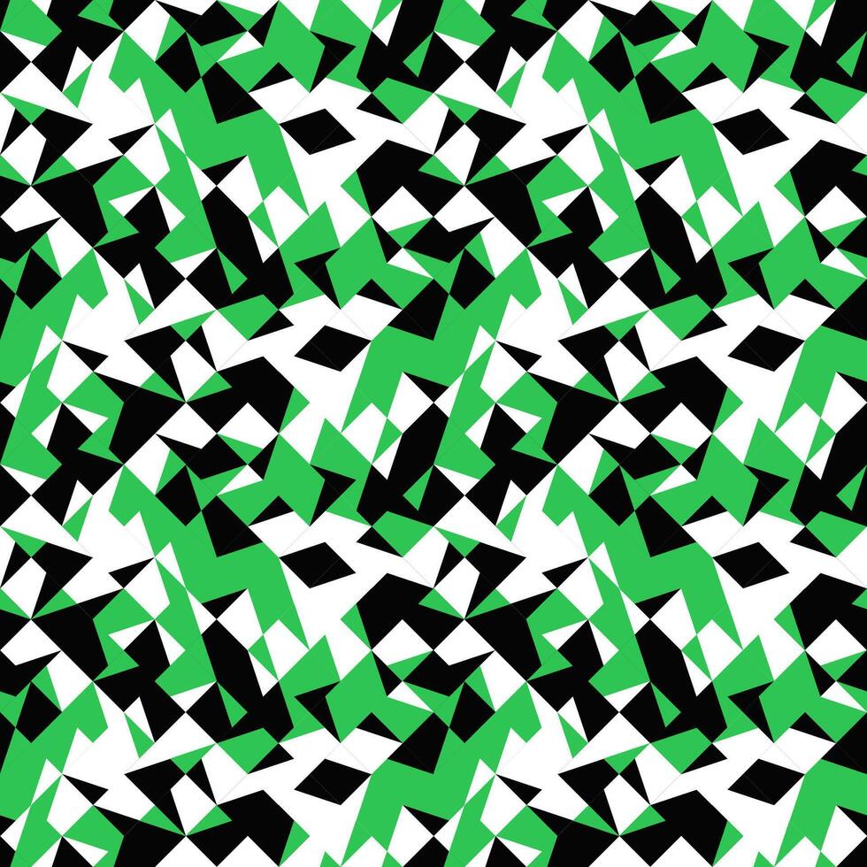 A green and black pattern with squares vector