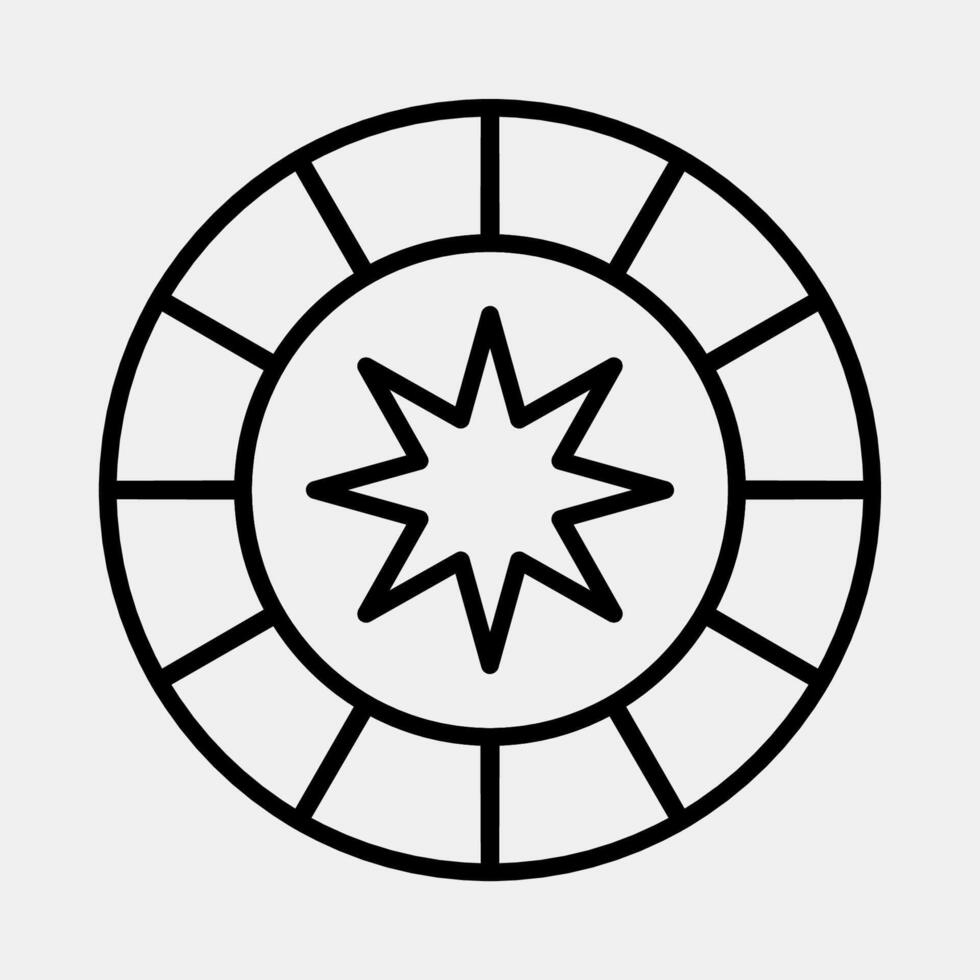 Icon astrological sign. Zodiac horoscope elements. Icon in line style. vector