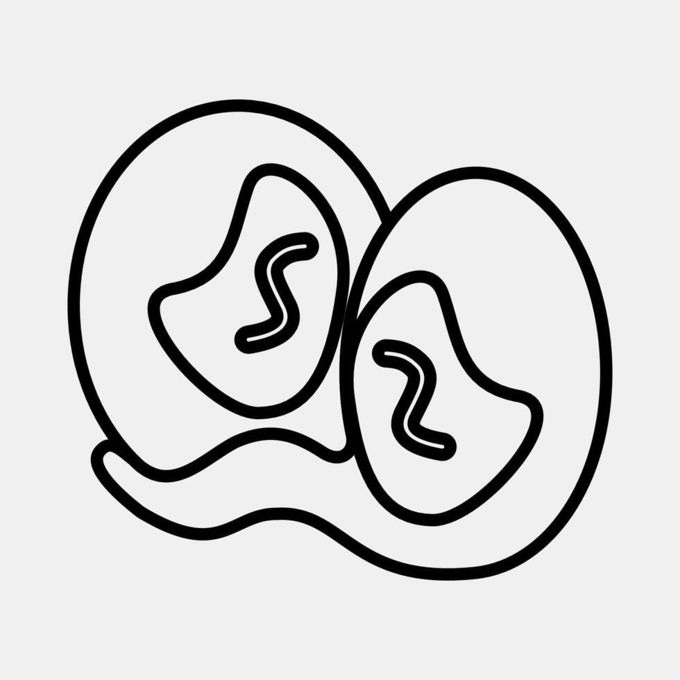 Icon gemini the twins. Zodiac horoscope elements. Icon in line style. vector